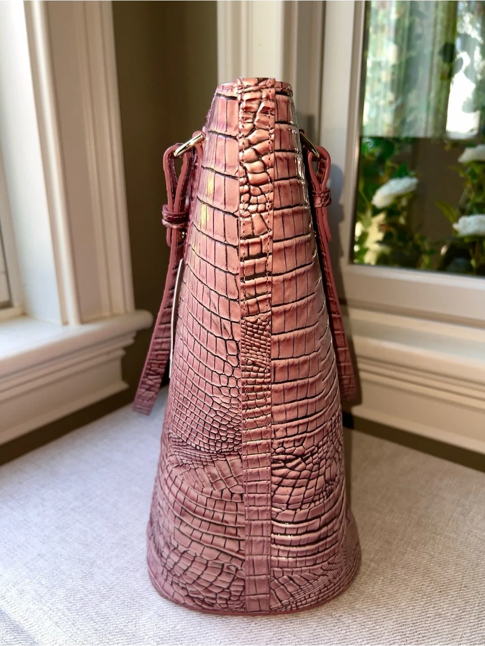 NWT Brahmin Leather Abigail Tote Bag, BCA Dusty Pink